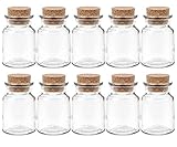 10 Gewürzgläser mit Press-Korken verschluss Füllmenge 150 ml