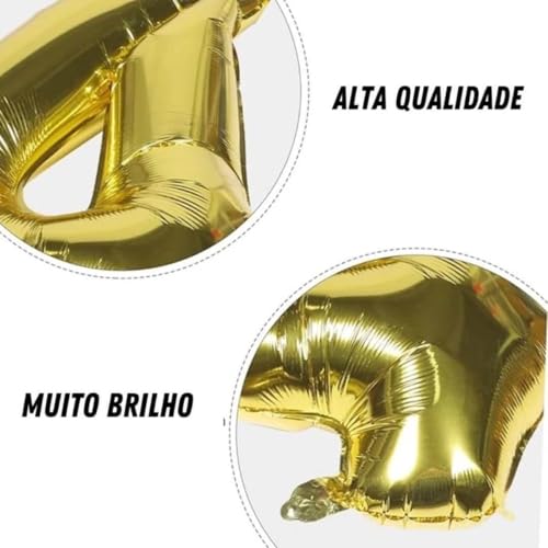 Kit Bexigas 08 Balão Metalizado 2025+ Taça Champanhe Estrela 40cm Metalizado Festa Decoraçao Natal A