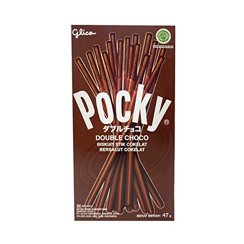 Pocky Double Choco Cream Covered Biscuit Sticks, 47 g