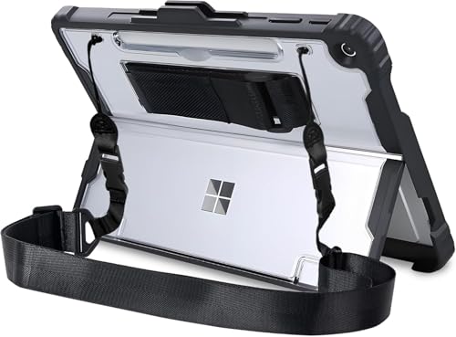 Surface Go 4 / Go 3 / Go 2 / Go �P�[�X 10.5 �C���` �ی�J�o�[ �ϏՌ� ���� �h�o �h�� �X�^���h�@�\�t�� �V�����_�[�X�g���b�v �n���h�X�g���b�v �y���z���_�[ �^�C�v�J�o�[�L�[�{�[�h�Ή� ��� ������� (����, S