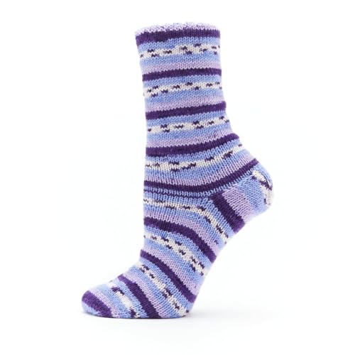 Image of Premier Yarns Fruits, Acrylic Sock Yarn, 2-Pack Bundled with Bella's Crafts Stitch Markers (Grape)