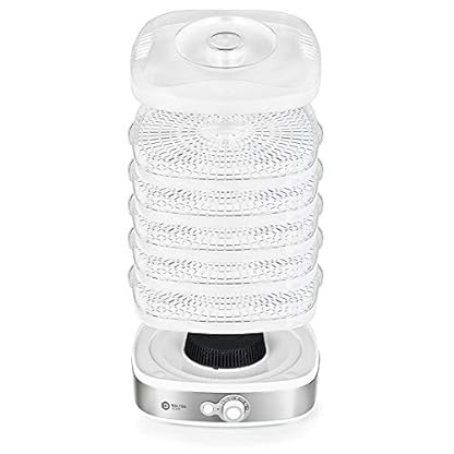 Balter Seco Dörrgerät 380 W mit Temperaturregler von 35-70°C 5 höhenverstellbare Etagen Dörrautomat Dörrgerät Obsttrockner Dörrapparat Temperatureinstellung BPA Frei – Bild 5