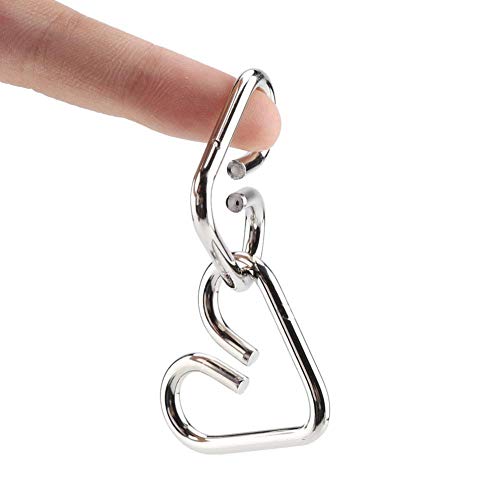 8 Pezzi Set di Rompicapo in Metallo Giocattoli a