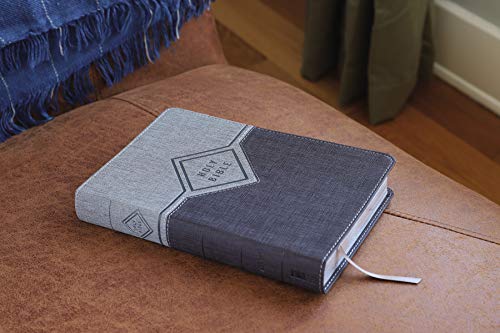 Image of Niv, Premium Gift Bible, Leathersoft, Black /Gray, Red Letter Edition, Indexed, Comfort Print