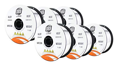 SÜA - ER4043 - MIG Aluminum Welding Wire - 1 Lb x 0.035'' (6 SPOOLS)