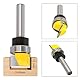 GOMETY 2 PCS 8mm Schaft Bündigfräser, Hartmetall Spitze Professionelle Holzbearbeitung Cutter Werkzeuge mit Kugellager für Holzbearbeitung Fräser Werkzeug Set