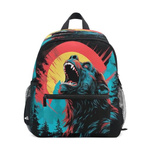 Sac à dos tout-petit gorille bleu léger pour éviter le mal de dos