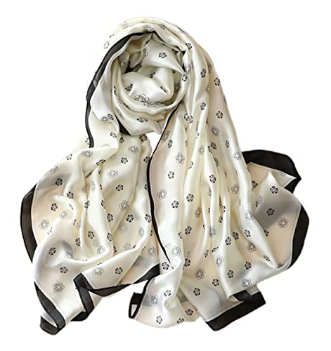 FAIRYGATE Schals & Tücher für Damen Halstücher Seidentuch Schals Damen Halstuch Seidenschal Schal Frauen Elegante Leichte Lange 87008