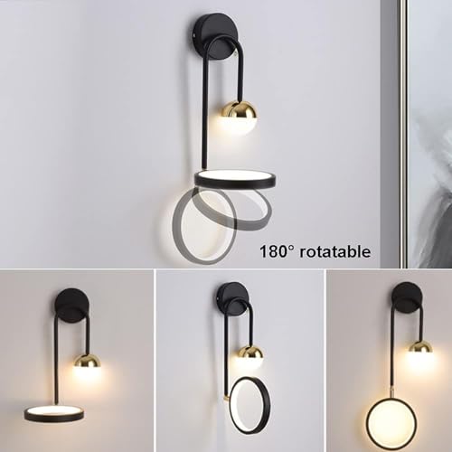 Iluminacion a suspension LED para ahorrar espacio en mesita de noche lampara pared 4