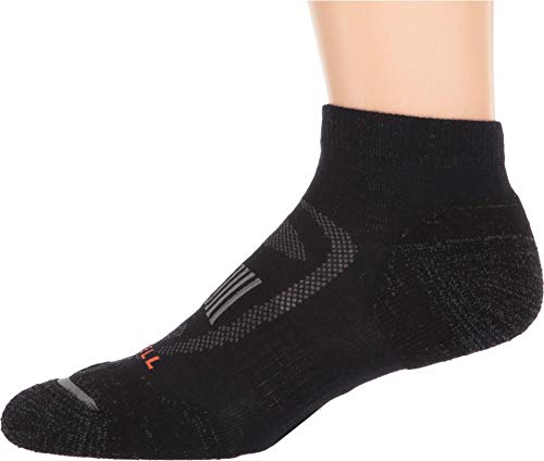 Merrell Men's and Women's Zoned Cushioned Wool Hiking Socks-1 Pair Pack-Breathable Unisex Arch Support