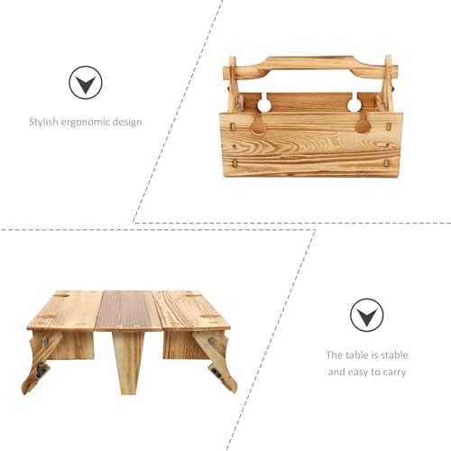 Table pliante multifonction SUPVOX avec panier intégré pour randonnée légère