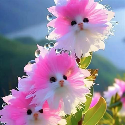 Roadoor Cat Face Orchidées Samen Selthènes Orchidées Mehrjährige Blumen Samen Nicht-Gvo Duft...
