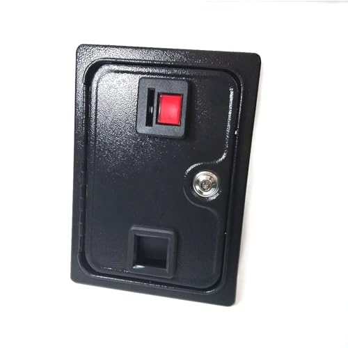 Arcade Iron Door with Mechanism, Iron Construction, 0.25 Cents Coin Mech Mechanism for Arcade Pinball and Other Coin Operated Games Jamma, Mame and More (With Mechanical Selector)