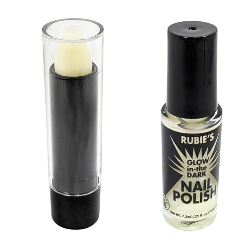 Rubie's Women's Glow-In-The-Dark Novelty Lipstick and Nail Polish, Multi, One Size