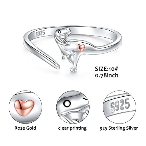 Yearace Sterling Silver Couples Rings - Matching Heart Promise Rings for Him & Her2