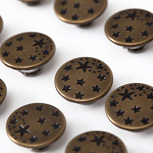 20 Sets 17Mm Replacement Jeans Buttons Pants Metal Button Snap Denim Buttons Replacement Kit Suspender No Sew Buttons With Rivets #TOP4