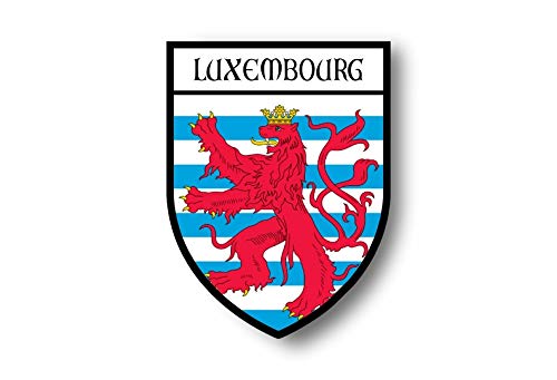 Akachafactory Sticker Adesivi Adesivo Stemma Citta Bandiera Auto Moto Lussemburgo A