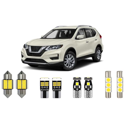 Xpismii 8 Piece 6000K White Rogue Interior LED Lights Kit