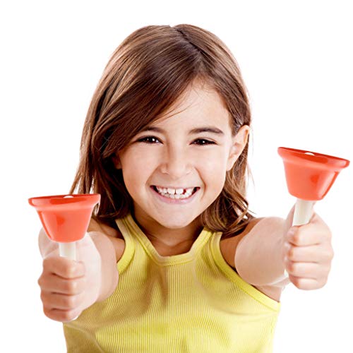 Alnicov Music Hand Bell Rhythm Band Beginners Play Hand Bells,8 Sound,8 Color Musical Bell For Senior,Teacher,Desk Bell Metal Hand Bells Set (One Set Of 8 Notes) #TOP3