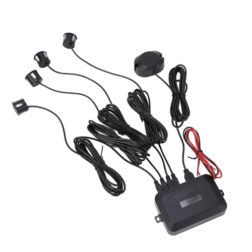 Car Parking Sensor Reversing Radar Kit, 12V Auto Radar System Car Vehicle Reverse Backup Sound Warning Sensor Parking Sensors