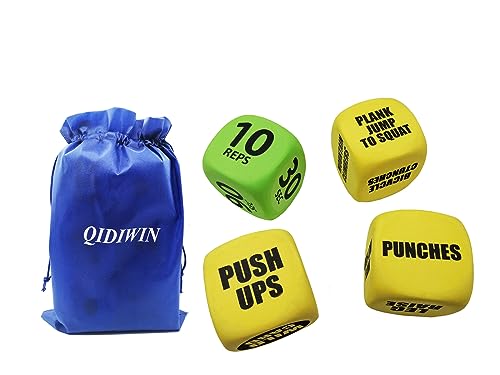 Qidiwin Exercise Foam Dice with Storage Bag
