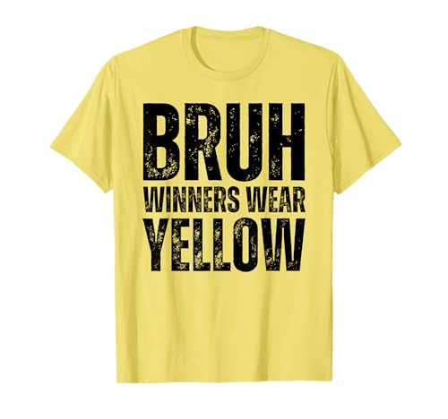 Winners Wear Yellow Team Spirit Week Game Color Sports day T-Shirt