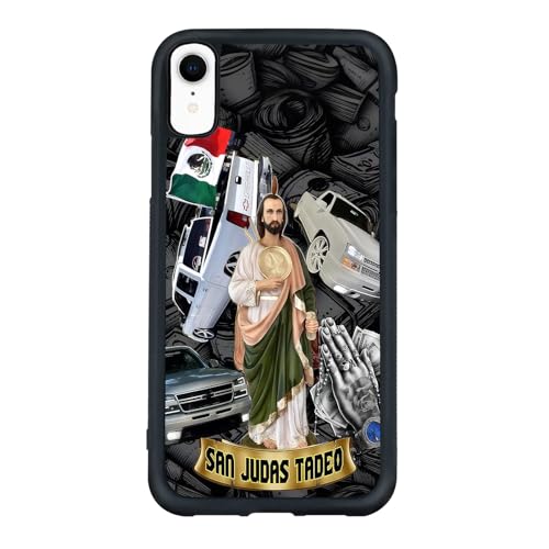 qizjio San Judas Phone Case Shockproof Protective Mexican Phone Cases for iPhone XR