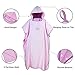 Hiturbo Microfiber Surf Poncho, Wetsuit Changing Bath Robe, Quick Dry Pool Swim Beach Towel with Hood (Pink)