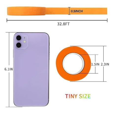 image for UMETDO 8PCS Colored Masking Tape - Painters Tape, Rainbow Colors Rolls