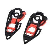 Aramox Sostituzione Piastra Ingranaggi Base Visiera Casco Regolabile per AGV K1 K1S K3SV K5 K5S con Plastica Antiurto e Supporto Sicuro
