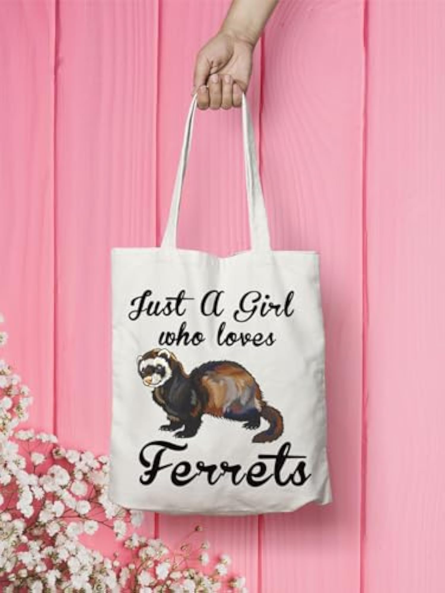 Just a Girl Who Loves Ferrets Cosmetic Bag