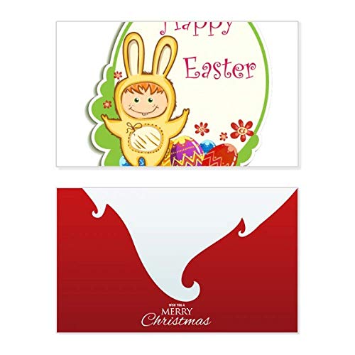 Carte de vœux de Pâques Happy Easter avec motif lapin jaune vintage