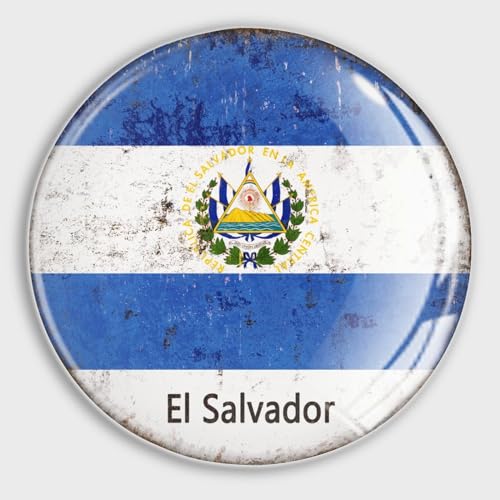 Dekorative Magnete für Kühlschrank, El Salvador Flaggen, r&e Whiteboard-Magnete, Glas, Kühlschrankmagnete für Werbetafel, Büro, Tafel, Küche, Zuhause