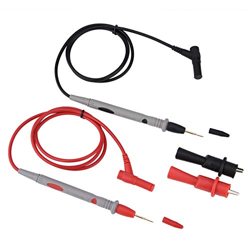 DAUERHAFT Câble de Plomb de Test de sonde Ultra-Pointu Fils de Test de multimètre précis 1000 V 20A, pour Mini Broches IC lumières LED Cover