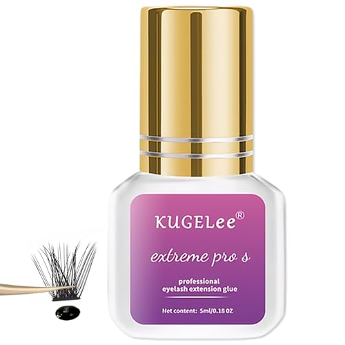 Wimpernkleber Dauerhaft,Wimpernkleber für Wimpernverlängerung,Geeignet für Empfindliche Augen Wimpern Extensions Kleber,Extra Stark Professional Individuelle Wimpernverlängerungskleber (5ml)