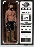 2023 Panini Chronicles #356 Said Nurmagomedov Bantamweight Contenders Optic Season Ticket Official UFC/MMA Trading Card in Raw (NM or Better) Condition