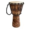 JIVE Djembe Drum African Bongo Congo Wood Drum Deep Carved Solid Mahogany Goat Skin Professional Quality 16 High (Dolphin)