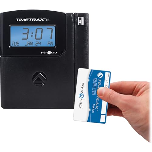 Pyramid Time Systems - TimeTrax Automated Swipe Card Time Clock System with Software Download [TTEZEK], Terminal, 50 Swipe Cards, Cables and Quick Start Guide - Made in The USA - Black by Pyramid Time Systems - Image 5