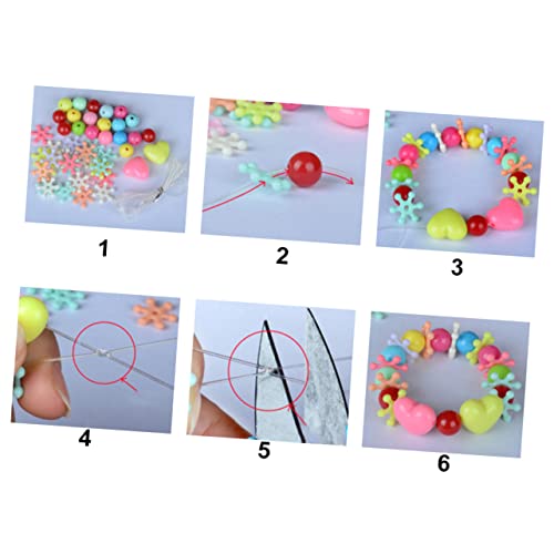 TOYANDONA 2 Peças 24 miçangas coloridas para fazer joias brinquedos miçangas para fazer joias infant