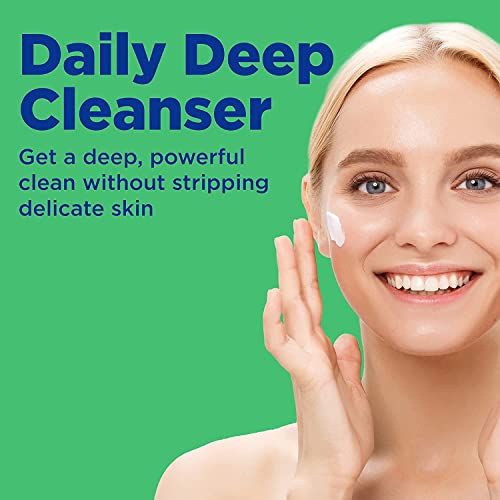 Image of Differin Acne Face Wash with 5% Benzoyl Peroxide, Daily Deep Cleanser by the makers of Differin Gel, Gentle Skin Care for Acne Prone Sensitive Skin, 4 oz (Packaging May Vary) (Pack of 2)