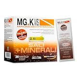 MG K Vis ZERO Zuccheri, Magnesio e Potassio senza zucchero con Creatina, Integratore Salino risolve Stanchezza e Spossatezza, Senza Glutine e Lattosio, Gusto Cola e Lime, 36 Bustine da Pool Pharma
