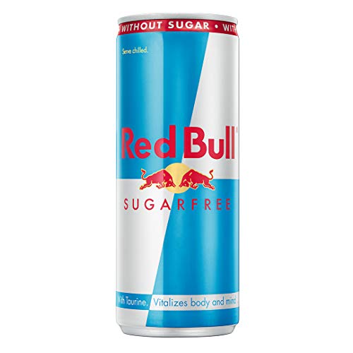 Red Bull Energy Drink Sugar Free 24 Pack of 8.4 Fl Oz, Sugarfree