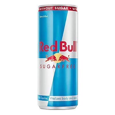 Red Bull Energy Drink Sugar Free 24 Pack of 8.4 Fl Oz, Sugarfree