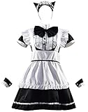 Einschließlich: Kleid, Schürze, Halsfliege, Ärmel * 2 und Katzenohr.
