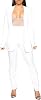 Aro Lora Women's 2 Piece Outfit Casual Solid Open Front Blazer and Pencil Pant Suits Set