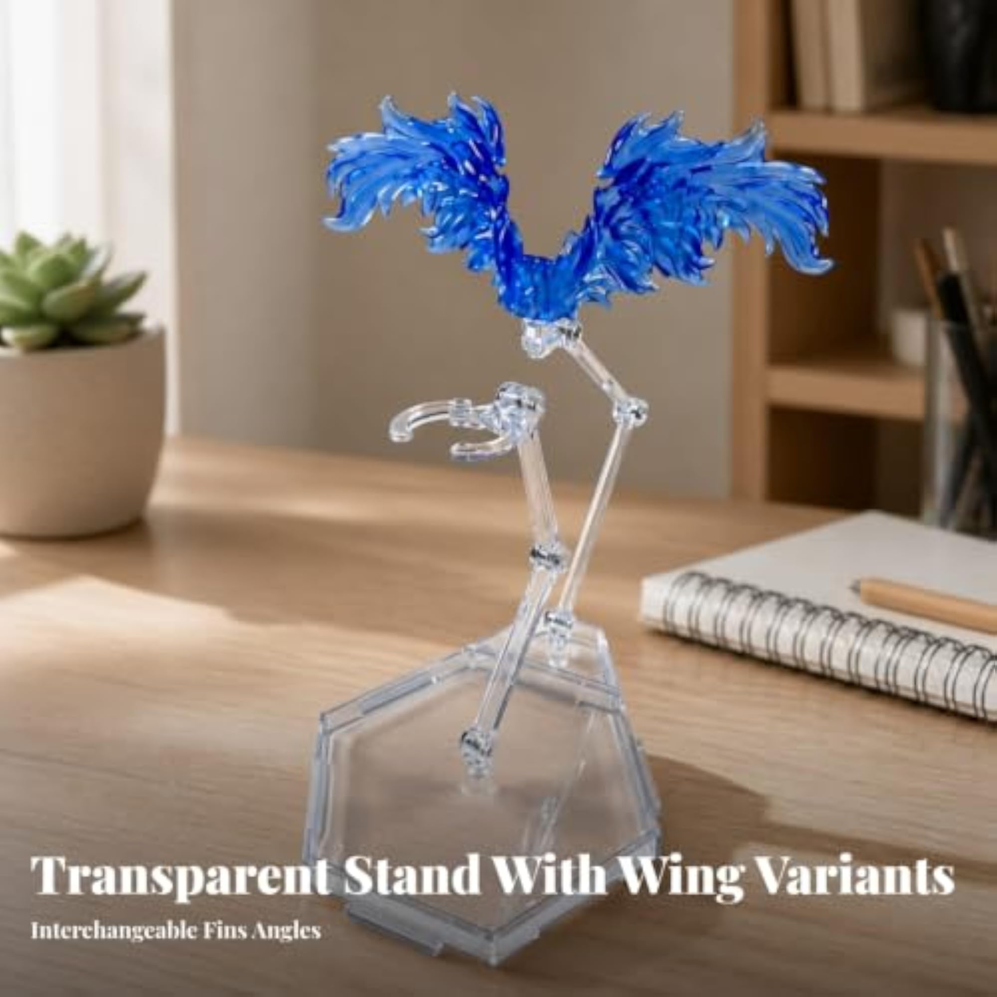 Adjustable Arm Doll Stand with Hexagonal Base for Collectors