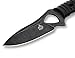 QSP 8 Functions in 1 Survival Fixed Blade Knife, 9Cr14MoV Blade Nylon Reinforce Glass Fiber Handle(Black Stone Wash Blade)
