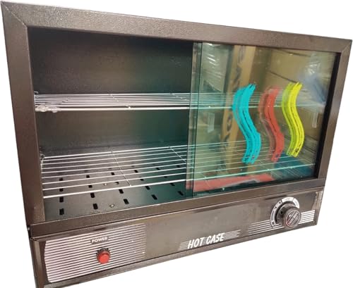 Image of Electric Food Warmer Patties Machine Hotcase Oven Sliding Glass Patty Warmer for Puff Warmer, Samosa, Burgers etc