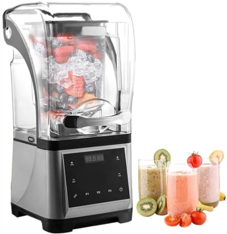 Professional 1800W Shaved Ice Machine & Electric Blender, 1.8L Multifunctional Smoothie Maker with Quiet Operation, Adjustable Speed & Timer Control for Home & Party Use