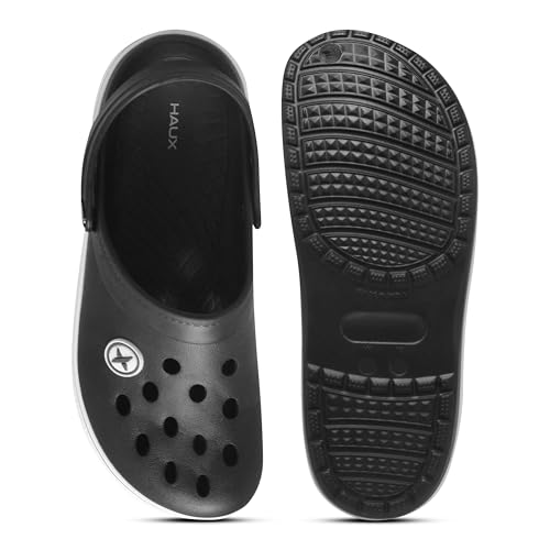 Image of HAUX Casual Clogs for Men | Soft & Comfortable EVA Slip-Ons | Lightweight Slippers & Everyday Wear Comfort Clogs for Men